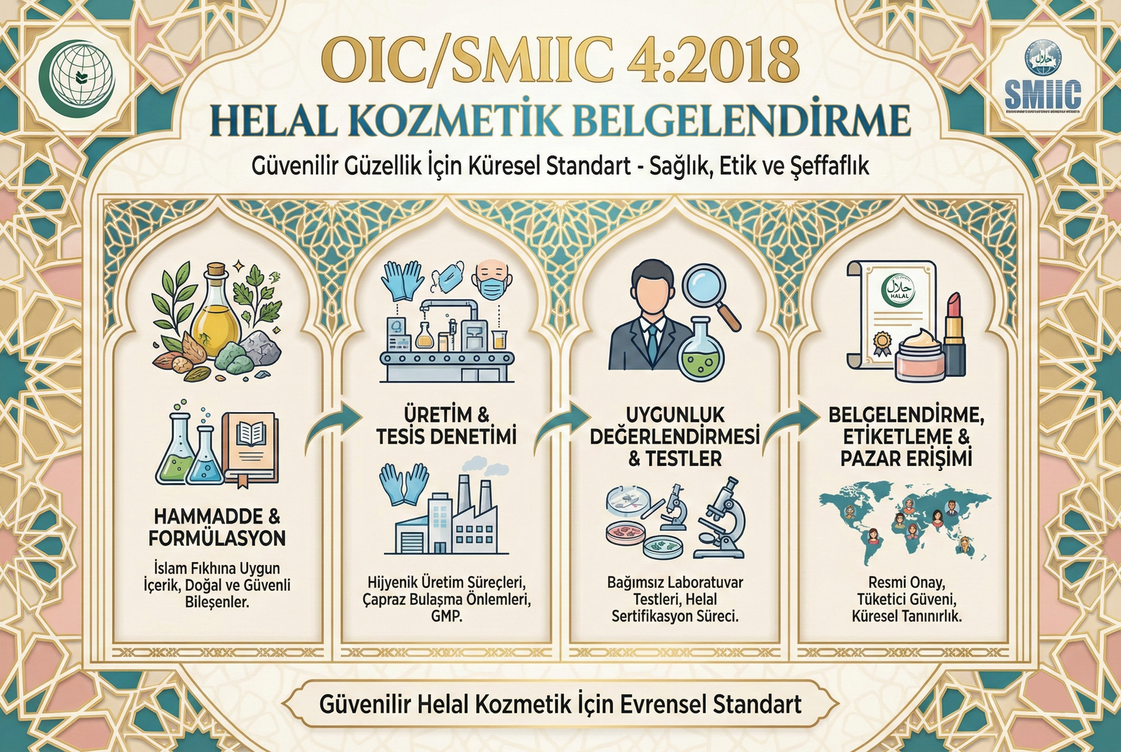 OIC/SMIIC 4:2018 Helal Kozmetik Belgelendirme
