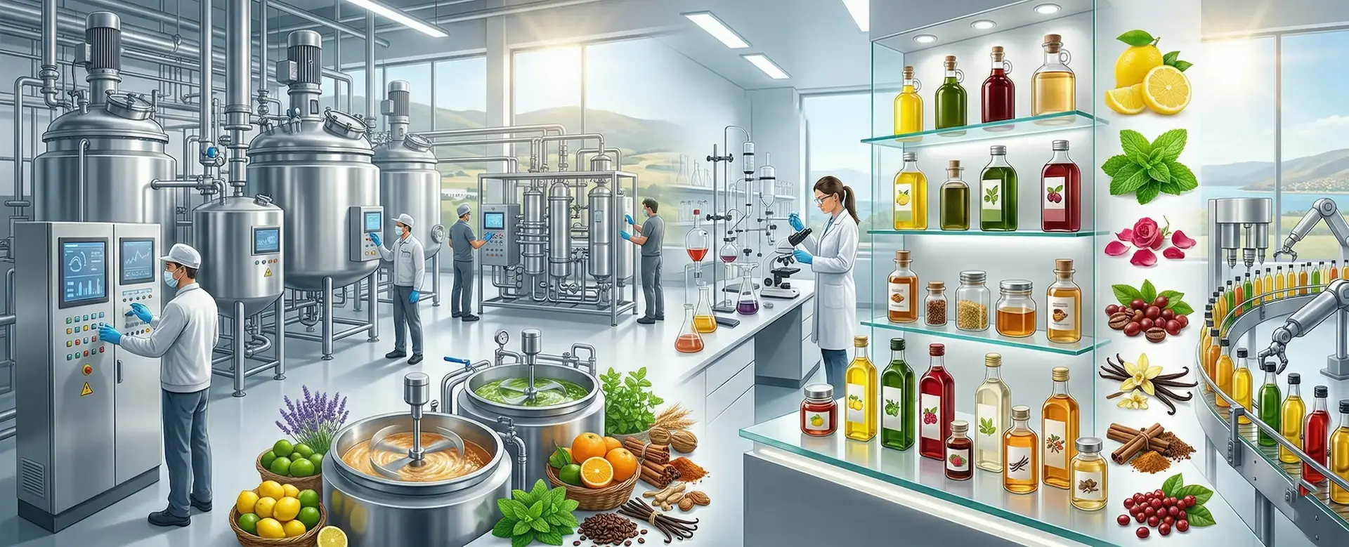 (Biyo)kimyasalların Üretimi, Aroma vericilerin üretimi 