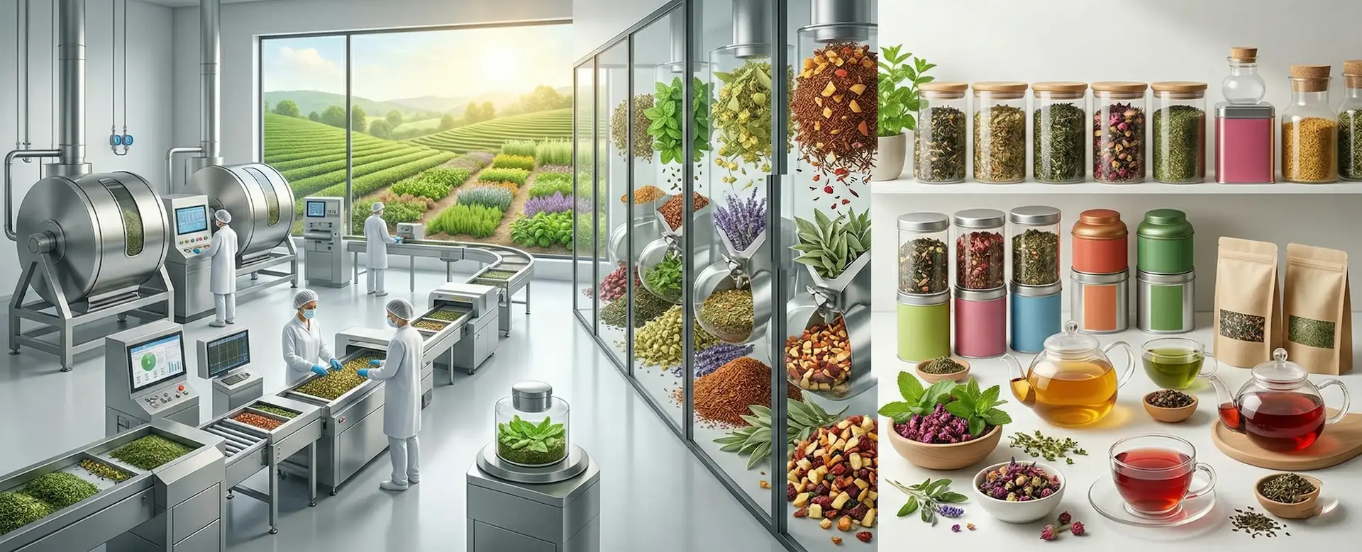 Çay, Bitki Çayları ve bunların harmanları 