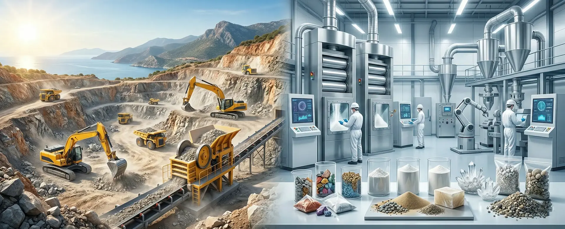 (Biyo)kimyasalların Üretimi, Mineral üretimi