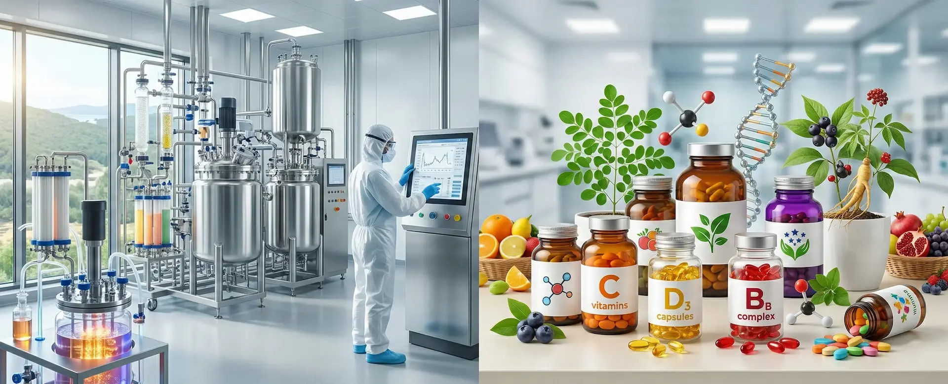 (Biyo)kimyasalların Üretimi, Vitamin üretimi 